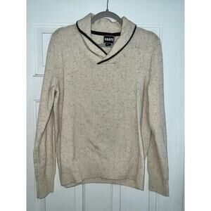 ANAPO lambswool blend - beige/ivory sweater - size L